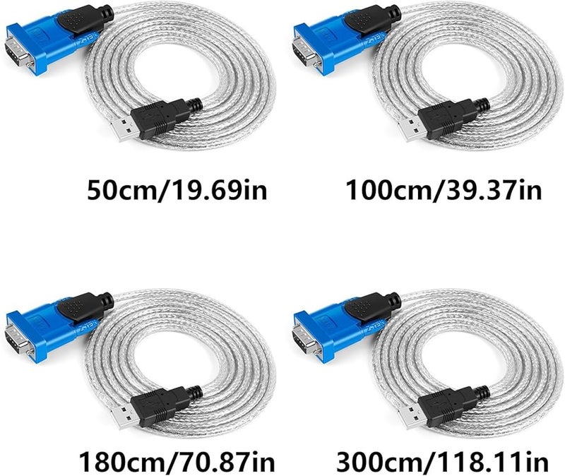USB to RS232 Converter Cable 300cm PL2303 Chip Fast Data Transfer Reliable Connection - Image 4